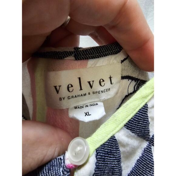 Velvet by Graham & Spencer geometric print spaghetti straps tiered midi dress - Picture 2 of 12